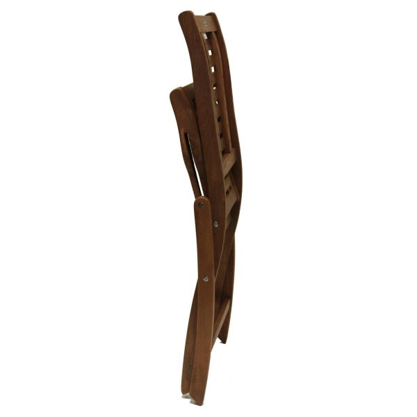 Eucalyptus Folding Side Chair Pair - Image 4