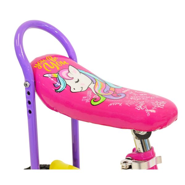 LittleMissMatched 12 In. Let You Be You Unicorn Bike， Pink and Purple - Image 4