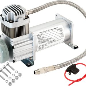 Vixen Horns Heavy Duty Onboard Air Compressor 150 PSI. Universal Replacement for Truck/Car Train Horn/Suspension/Ride/Bag kit/System. Fits All 12v Vehicles like Semi/Pickup Trucks VXC8101