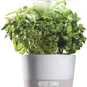AeroGarden Harvest 360 â Indoor Garden with LED Grow Light, Round, Compact Design, White