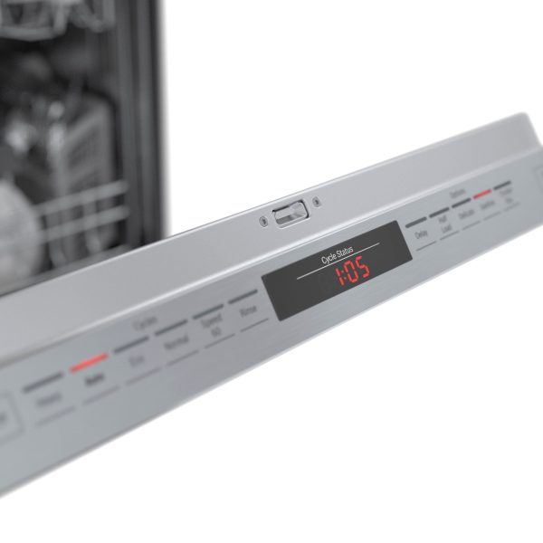 Bosch - 800 Series 24" Top Control Built-In Dishwasher with CrystalDry, Stainless Steel Tub, 3rd Rack, 42 dBa - Stainless steel - Image 14