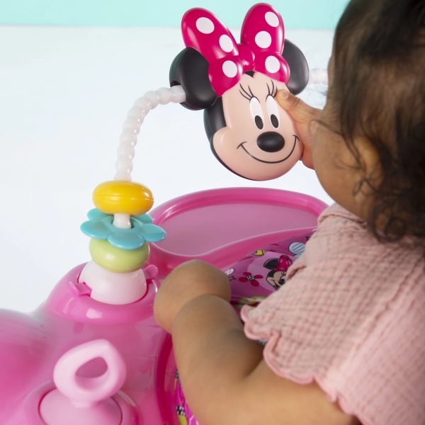 Bright Starts Disney Baby Minnie Mouse PeekABoo Activity Jumper Bouncer with Lights & Music, Age 6 months+ - Image 4