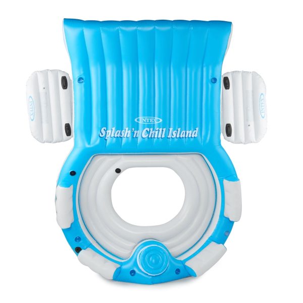 Intex 56299EP 7 Person Inflatable Splash N Chill Lake and Pool Lounger - Image 3
