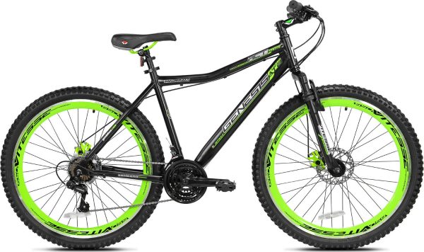 Genesis 27.5 RCT Mens Mountain Bike， Black/Green - Image 2