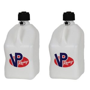 VP Racing Fuels Motorsport 5.5 Gallon Utility Fuel Jugs, White (2 Pack)