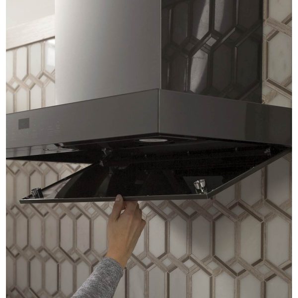 GE - 36" Convertible Range Hood - Black stainless steel - Image 5