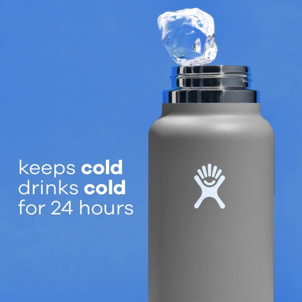 Hydro Flask 40oz Wide Mouth Bottle (White) - Image 5