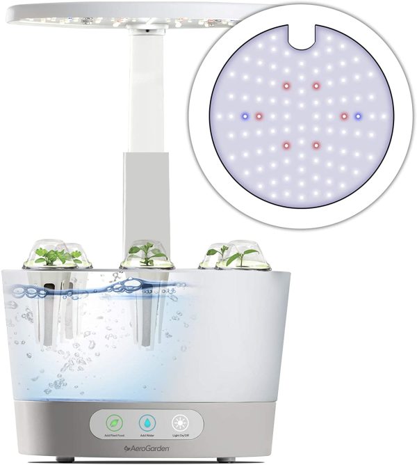 AeroGarden Harvest 360 â Indoor Garden with LED Grow Light, Round, Compact Design, White - Image 10