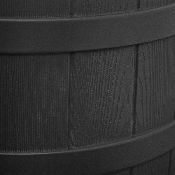 Good Ideas Rain Wizard 50 Gallon Plastic Rain Barrel Water Collector, Black - Image 3