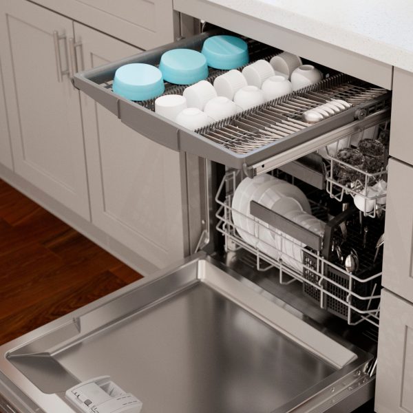 Bosch - 800 Series 24" Top Control Smart Built-In Dishwasher with 3rd Rack and 42 dBA - Silver - Image 6