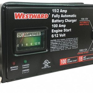 Westward Battery Charger,6/12V (A),100 A Start 1JYU9