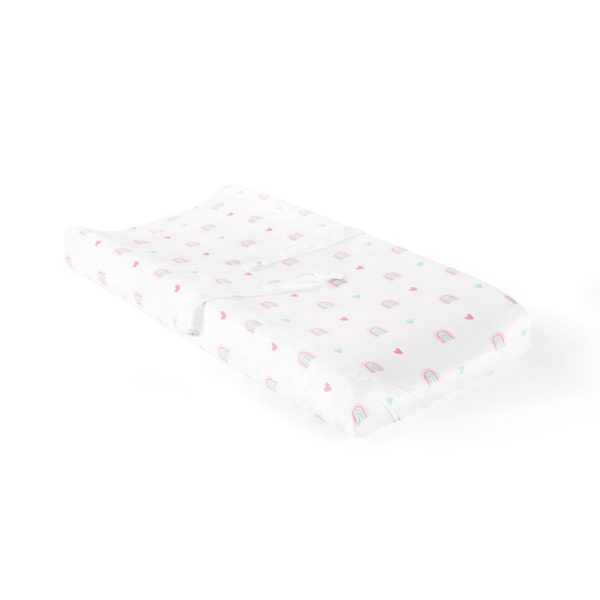 Llama Love Rainbow Soft & Plush Changing Pad Cover