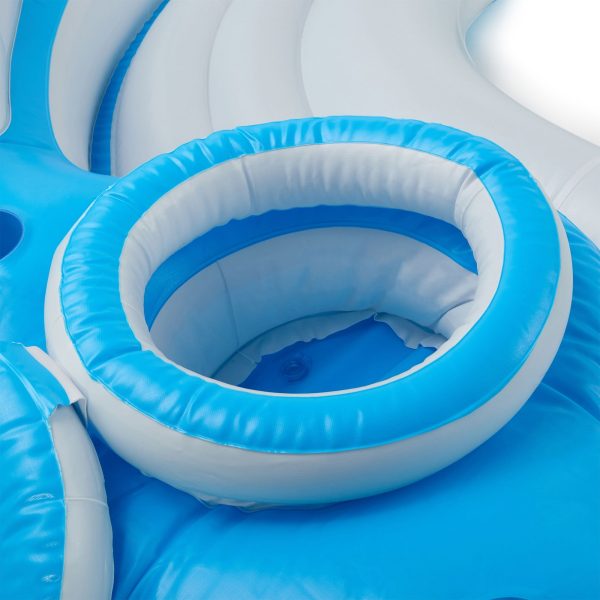 Intex 56299EP 7 Person Inflatable Splash N Chill Lake and Pool Lounger - Image 5
