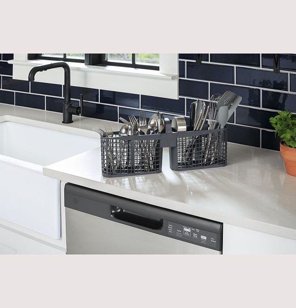 GE - Front Control Built-In Dishwasher with 59 dBA - Stainless steel - Image 10