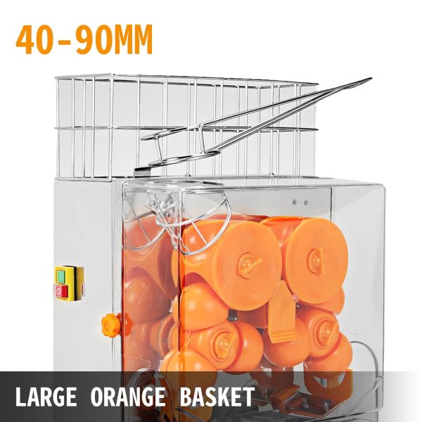 VEVOR 120W Commercial Orange Juicer Machine Automatic Juice Squeezer Extractor - Image 4