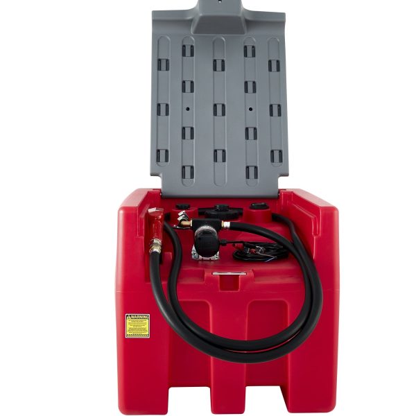 VEVOR Portable Diesel Tank, 58 Gallon Capacity, Diesel Fuel Tank with 12V Electric Transfer Pump, Polyethylene Diesel Transfer Tank for Easy Fuel Transportation, Red - Image 9