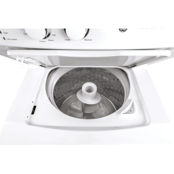 GE Stacked Washer/Dryer Electric Laundry Center GUD24ESSMWW - Image 2