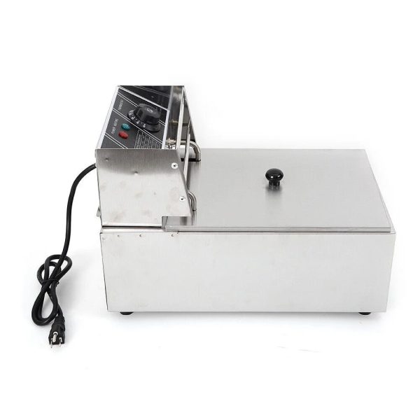 denest 5kW Large Electric Deep Fryer Single Tank Commercial Restaurant Fry Basket 6/12L - Image 12