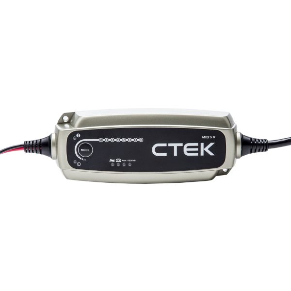 CTEK 40-206 MXS 5.0-12 Volt Battery Charger and Maintainer with 56-915 Black Bumper Accessory - Image 2