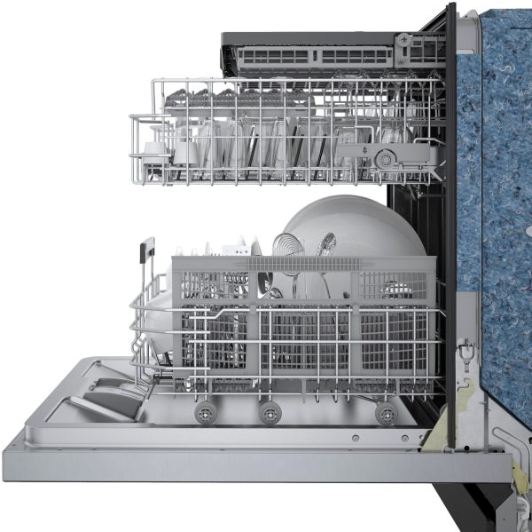 Bosch - 800 Series 24" Top Control Built-In Dishwasher with CrystalDry, Stainless Steel Tub, 3rd Rack, 42 dBa - Stainless steel - Image 17