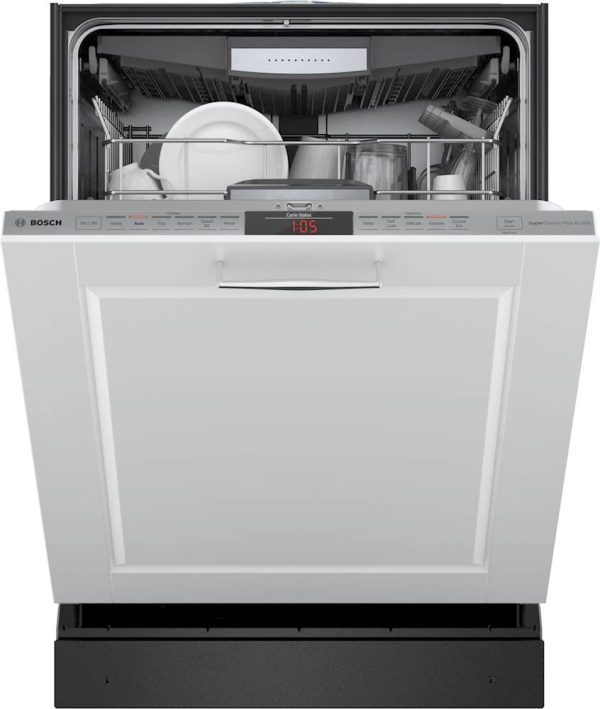 Bosch - 800 Series 24" Top Control Built-In Dishwasher with CrystalDry, Stainless Steel Tub, 3rd Rack, 42 dBa - Custom Panel Ready - Image 2
