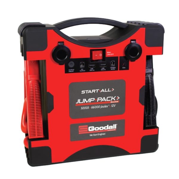 GOODALL MANUFACTURING JP-12-5000T 12V 5000 Amp Start-All Corded Jump Pack