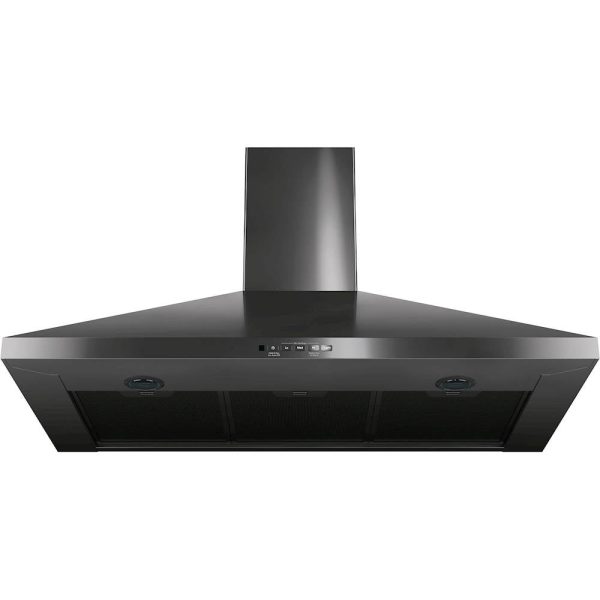 GE - 36" Convertible Range Hood - Black stainless steel