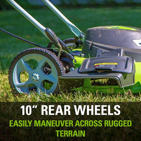 Greenworks 12 Amp 20-Inch 3-in-1Electric Corded Lawn Mower， 25022 - Image 4