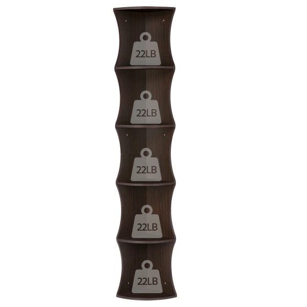 Nesuncia 77" H 5 Tier Corner Shelf Plant Stand Open Bookshelf Unique Furniture - Image 6