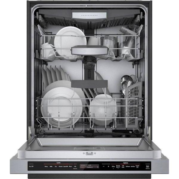 Bosch - 800 Series 24" Top Control Built-In Dishwasher with CrystalDry, Stainless Steel Tub, 3rd Rack, 42 dBa - Stainless steel - Image 16