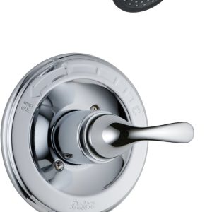 Delta Faucet Classic Bathtub Faucet Set, Shower Faucet Set, Delta Shower Trim Kit, Tub and Shower Faucet Combo, Chrome T13420-PD (Valve Not Included)
