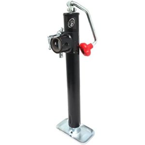 5,000 lb. Top Wind Ram Tubular Swivel Jack with Weld-on Pipe Mount 15" Travel