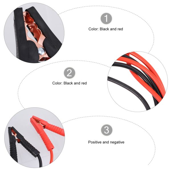 3 M General Emergency Cable Car Battery Jump Starter Heavy Duty Copper - Image 3