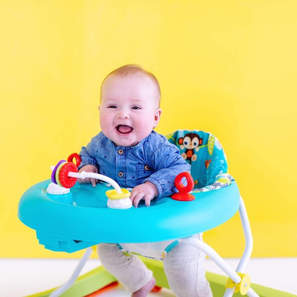 Bright Starts Giggling Safari Walker with Easy Fold Frame for Storage， Ages 6 Months 💝 Last Day For Clearance - Image 4