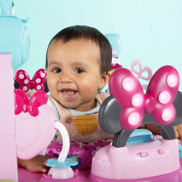 Bright Starts Disney Baby Minnie Mouse PeekABoo Activity Jumper Bouncer with Lights & Music, Age 6 months+ - Image 10