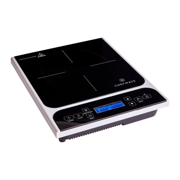 ChefWave LCD 1800W Portable Induction Cooktop w/ Safety Lock, Bonus 10in Fry Pan - Image 4