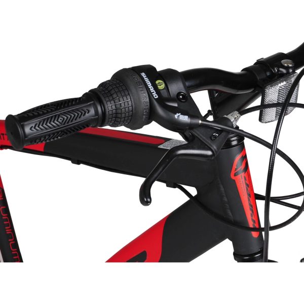 Hyper Bicycle 700c Men's Spin Fit Hybrid Bike, Black and Red - Image 7