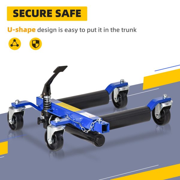 DURHAND 4 Wheel Dolly Portable for Lifting Vehicles, 1465 lbs Weight Capacity - Image 4