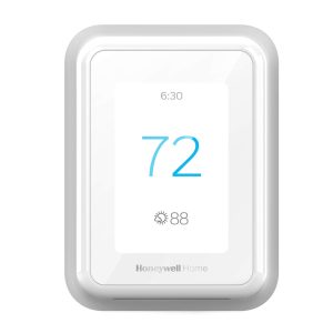 Honeywell Home T9 WiFi Smart Thermostat, Smart Room Sensor Ready, Touchscreen Display, Alexa and Google Assist White