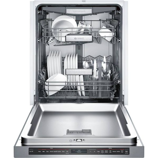 Bosch - Benchmark Top Control Built-In Dishwasher with Stainless Steel Tub, 3rd Rack, 38 dBa - Stainless steel - Image 5