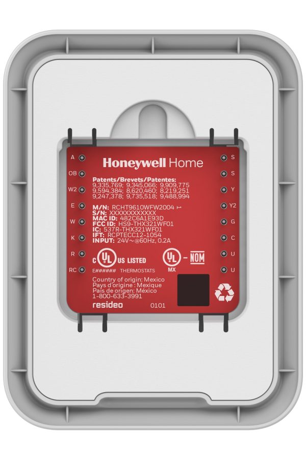 Honeywell Home T9 WiFi Smart Thermostat, Smart Room Sensor Ready, Touchscreen Display, Alexa and Google Assist White - Image 4
