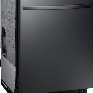 Samsung - StormWash 24" Top Control Built-In Dishwasher with AutoRelease Dry, 3rd Rack, 42 dBA - Black stainless steel