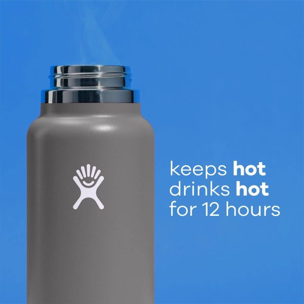 Hydro Flask 40oz Wide Mouth Bottle (White) - Image 6