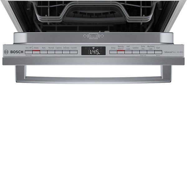 Bosch - 800 Series 18" Top Control Smart Built-In Dishwasher with 3rd Rack and 44 dBA - Silver - Image 5