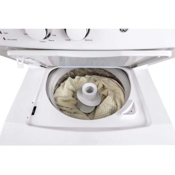 GE Stacked Washer/Dryer Electric Laundry Center GUD24ESSMWW - Image 3