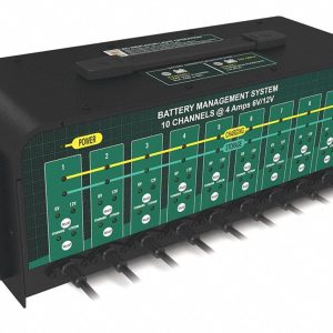 Battery Tender 10 Bank Multibank Charger - 40 AMP (4 AMPs Per Bank) - Selectable 12V / 6V - Smart and Switchable 12V Multi Battery Charger and Maintainer for Automotive and Marine - 021-0134-DL-WH