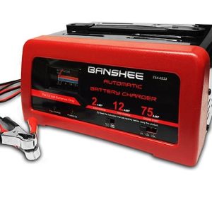 Banshee Automatic 12V Battery Charger with Full Over-Charge Protection, 2/12/75 AMP
