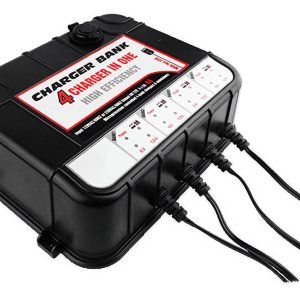 Banshee Smart 6/12V, 2A 4-Bay Charger Maintainer w/ USB for Auto & Marine Applications