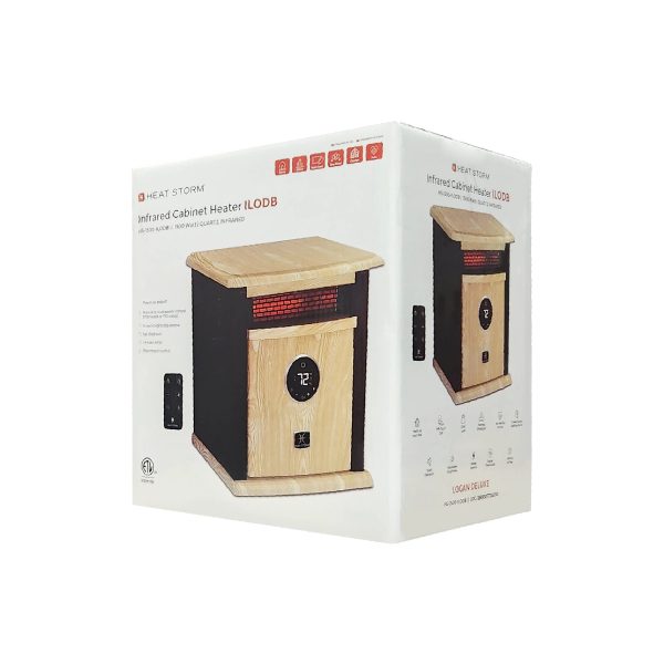Heat Storm Logan Deluxe Infrared 1500W Space Heater, Home, Black, HS-1500-ILOD-B. Brand New. - Image 12