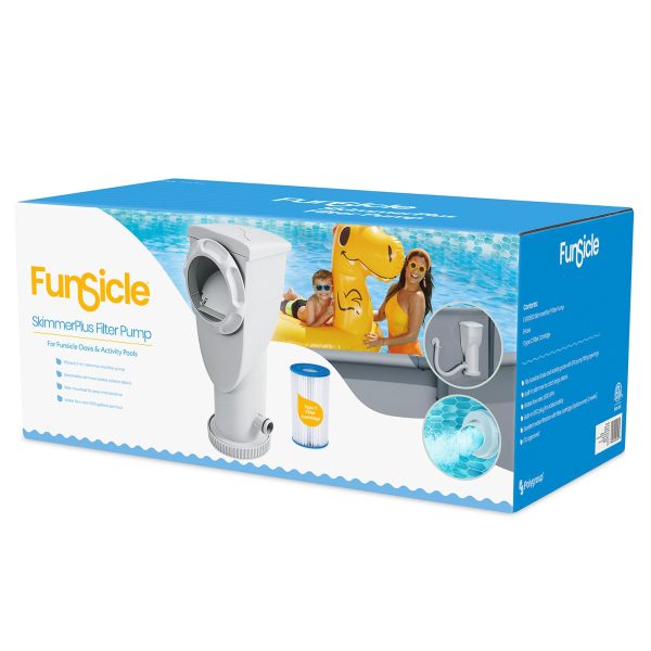 Funsicle 1500 Gallon SkimmerPlus 2-in-1 Filter Pump System for Above Ground Pool - Image 5